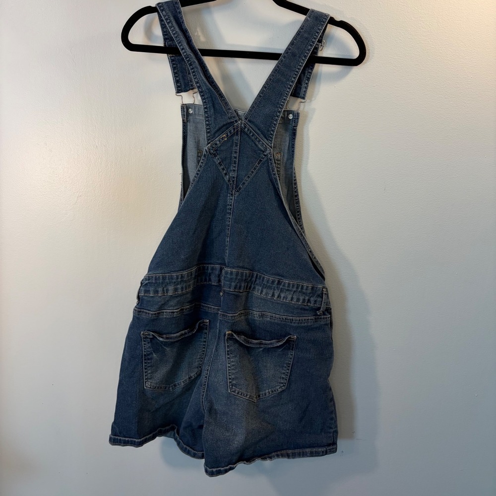 Gemma Rae Denim Overalls Farmcore Festival Distressed Shortall Gardening Women L